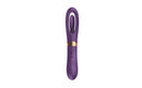 Trixie Dual Function Vibrator in purple with 10 vibration modes, flicking function, waterproof, rechargeable, made of body-safe silicone