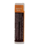 Earthly Body Hemp Seed Lip Balm Stick Dreamsicle packaging with safety seal.