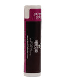 Earthly Body Hemp Seed Lip Balm Stick Skinny Dip in a black and purple tube labeled with safety seal.