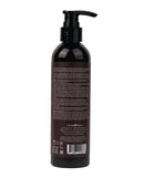 Earthly Body Hemp Seed Massage Lotion 8 Oz Lavender bottle with pump and ingredient details on the back.