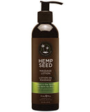 Earthly Body Hemp Massage Lotion 8 Oz Naked in the Woods for a luxurious and nourishing massage experience.
