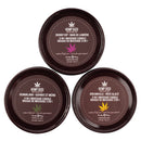 Hemp Seed 3-in-1 massage candle trio featuring Skinny Dip, Guavalava, and Dreamsicle scents.