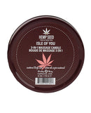 Earthly Body Suntouched Hemp Candle 6 Oz Isle of You 3-in-1 massage candle in elegant tin.