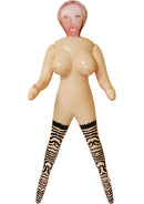 Nasstoys Inflatable Love Doll Roxanne Flesh featuring a curvaceous design and sexy stockings.