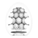 Tenga Egg No 2 Standard 3 Pack sleeve showcasing intricate internal textures for varied stimulation.