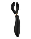 Satisfyer Endless Fun Black Multi Vibrator showcasing its unique dual-design for versatile stimulation.