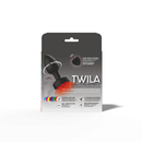 Viben Twila Twirling Smoke Gem Light Up Vibrating Anal Plug packaging with vibrant colors and features.