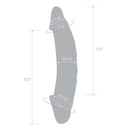 GLAS 10.5 GIRTHY REALISTIC GLASS DOUBLE DONG "-4
