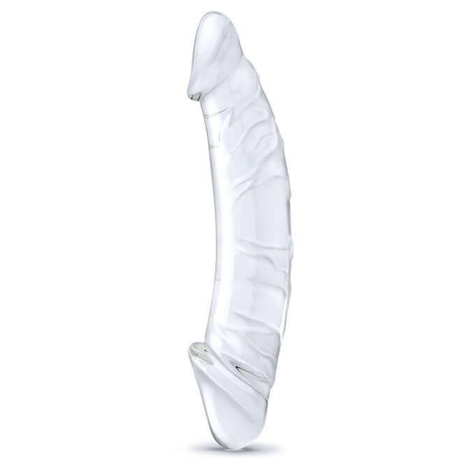 GLAS 10.5 GIRTHY REALISTIC GLASS DOUBLE DONG "-2