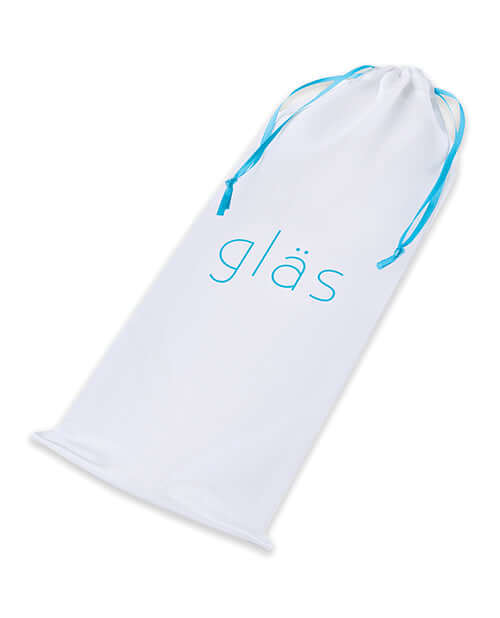GLAS 2PC DOUPLE PENETRATION GLASS SWIRLY DILDO & BUTT PLUG SET-4