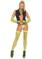 FISHNET THIGH HIGH NEON GREEN-0