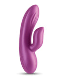 Seduction Angel Metallic Magenta Flexible Rabbit Vibrator with Dual Motors and Textured Silicone by NS Novelties