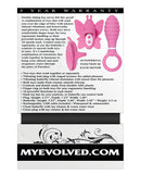 Evolved Double Date Finger Vibrator Kit Pink features two finger vibrators for intense stimulation and ergonomic handling.
