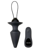 Evolved Plug & Play Remote Anal Plug Black with wireless remote control for comfortable anal exploration.