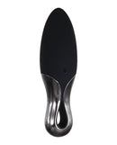 Evolved Teardrop Rechargeable Vibe Black features a smooth teardrop shape for precise stimulation.