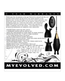 Evolved Egg Citement Rechargeable Bullet Black and Gold features remote control, silicone sleeves, and intense pleasure options.