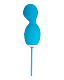 Evolved Twistin The Night Away Kegel Egg Blue featuring a compact figure-8 design for rotation and vibration.