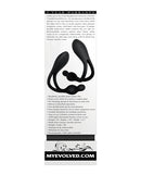 Evolved You Me Us Bendable Vibe Black product packaging showcasing its features and design for couples.