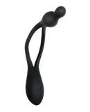 Evolved You Me Us Bendable Vibe Black couples toy with two heads for creative play and flexible positioning.