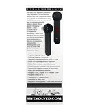 Evolved I Wander Tapping Wand Black features 7-speed tapping sensations for targeted clitoral stimulation and satisfaction.