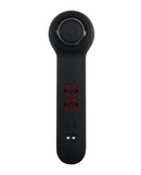 Evolved I Wander Tapping Wand Black remote control featuring sleek design and intuitive settings for targeted pleasure.