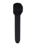 Evolved I Wander Tapping Wand Black side view showcasing sleek design for targeted clitoral play.