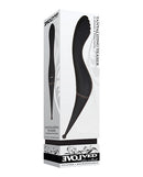 Evolved Tantalizing Teaser Dual End Vibrator Black in sleek packaging showcasing its dual stimulation features.