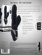 Evolved Ring It Home Silicone Rechargeable Vibrator with Clitoral Stimulator, 9.38x2.85 inches, features 3 speeds and dual vibration.