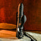 Ring it Home Silicone Rechargeable Vibrator with Clitoral Stimulator in black, showcasing its dual vibe features.