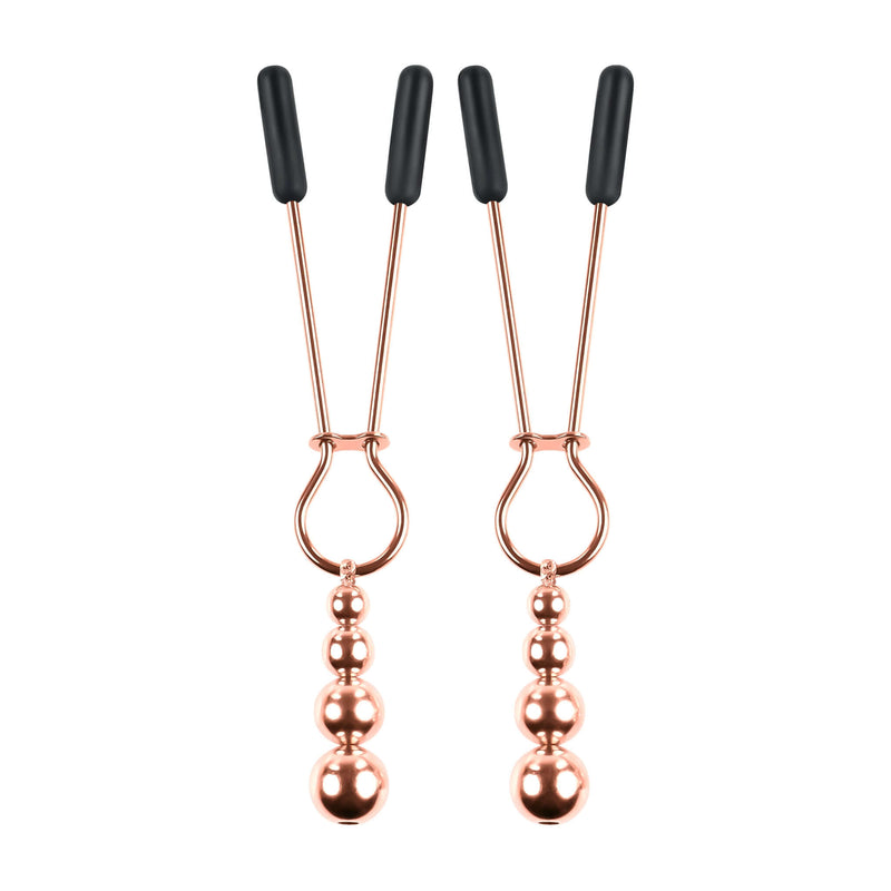 SELOPA BEADED NIPPLE CLAMPS ROSE GOLD-6