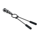 SELOPA BEADED NIPPLE CLAMPS BLACK CHROME-4