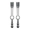 SELOPA BEADED NIPPLE CLAMPS BLACK CHROME-6