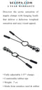 SELOPA BEADED NIPPLE CLAMPS BLACK CHROME-0