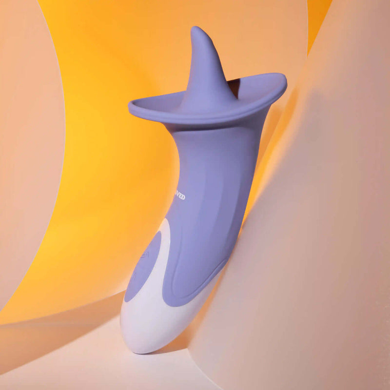 Twirling Tongue Vibrator with 8 Speeds and USB Rechargeable Design on Display