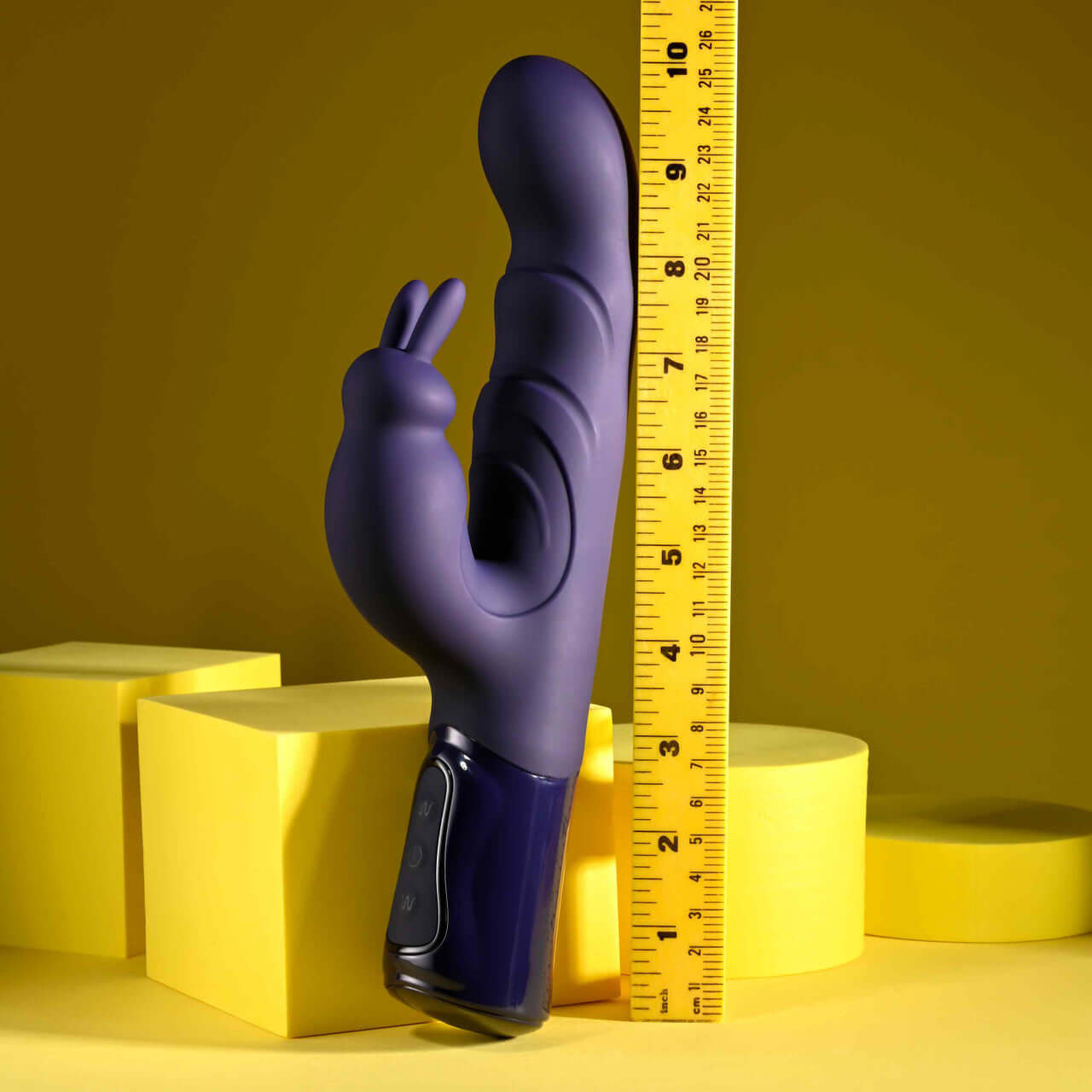 Big Deal Girthy Rechargeable Silicone Rabbit Vibrator - Purple Big Deal Girthy Rechargeable Silicone Rabbit Vibrator - Purple