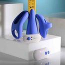 Take Your Pick Rechargeable Bullet Set with Remote in blue with interchangeable attachments and remote control.