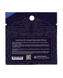 Rave Ring Chill Peppermint Nasal Diffuser Blue packaging with essential oil instructions and ingredients.