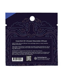 Rave Ring NRG Single Sachet Energy Scent Blue essential oil-infused wearable diffuser packaging with instructions.