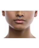 Rave Ring NRG Single Sachet Energy Scent Blue worn across the septum of a person's nose.