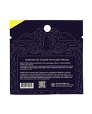 Rave Ring Xhale Single Sachet Breath Easy Scent Yellow back packaging with instructions and ingredients.