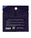 Rave Ring Vapor Eucalyptus Nasal Diffuser Blue product back packaging with instructions and ingredients.