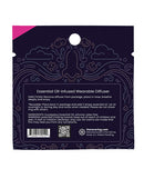 Rave Ring Vapor Eucalyptus Nasal Diffuser Pink packaging instructions and ingredients information.