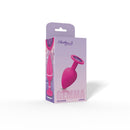 Gemma Purple Gem Pink Silicone Anal Plug Large packaging showcasing its smooth design and purple gemstone accent.