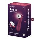 Satisfyer Pro 2 Generation 3 Liquid Air Technology Red Wine packaging features innovative design and advanced customization.