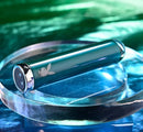 Playboy Emerald Petite Glass Tip Vibrator with 10 Speeds on Acrylic Display