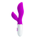 Pretty Love Newman Purple Silicone G-Spot Rabbit Vibrator with dual pleasure features.