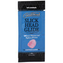 Goodhead Slick Head Glide Cotton Candy 0.24 Oz Bulk single-use packet with playful flavor for intimate moments.