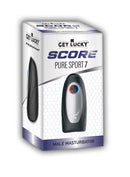 Score Pure Sport 7 Warming and Vibrating Masturbator packaging showcasing the innovative male stroker design.
