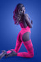 GLOW CAPTIVATING BODYSTOCKING SET NEON PINK O/S-1