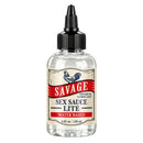 Savage Sex Sauce Lite 4.05 Oz Lubricant bottle with a smooth, easy-glide formula for intimate moments.
